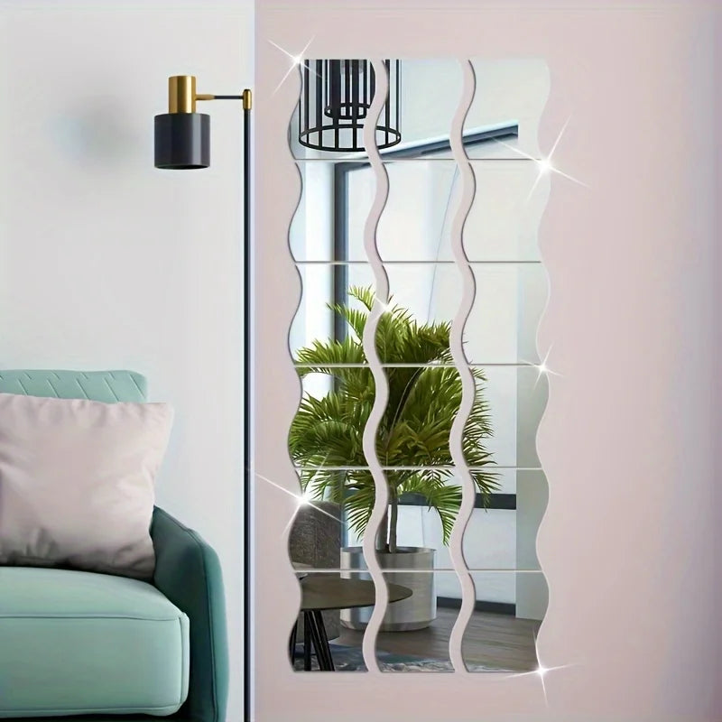 GlowWave Wavy Mirror